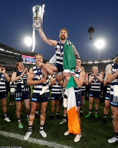 Afl Grand Final Geelong Cats Claim Afl Premiership In Lopsided Grand Final Daily Mail Online