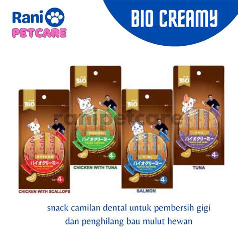 Jual BIO CREAMY CAT TREAT SNACK CEMILAN KUCING BASAH Meo Creamy Ciao