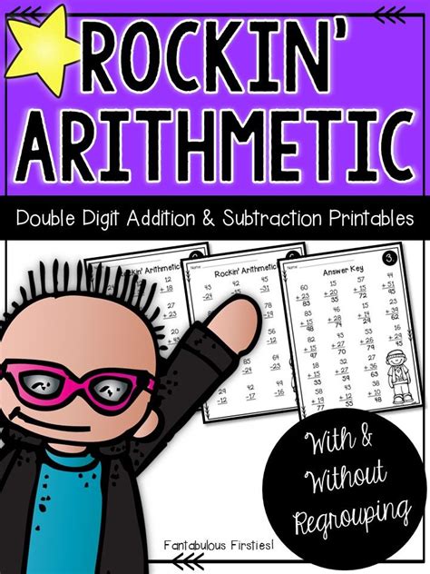 Double Digit Addition And Subtraction Printables With And Without