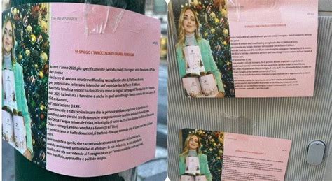 Chiara Ferragni Roma Tappezzata Di Volantini Pro Influencer Lo Staff