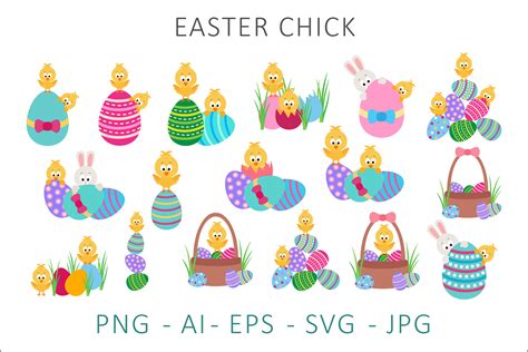 Easter Chick Clipart Graphic By As Digitale · Creative Fabrica