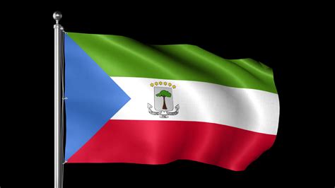 Equatorial Guinea Flag Wave Stock Motion Graphics SBV-347796633 ...