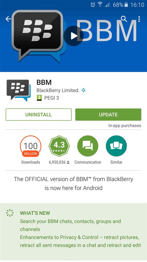 BlackBerry Updates BBM for Android with Improved Privacy & Control