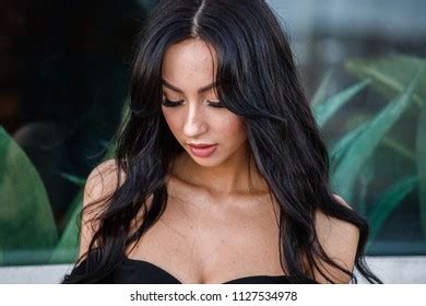 Beautiful Sexy Brunette Girl Costume Posing Stock Photo Shutterstock