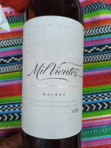 Merced Del Estero Mil Vientos Malbec Vivino