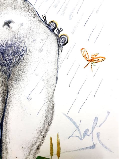Salvador Dalí Salvador Dali Nude with Snails Breats For Sale at stDibs