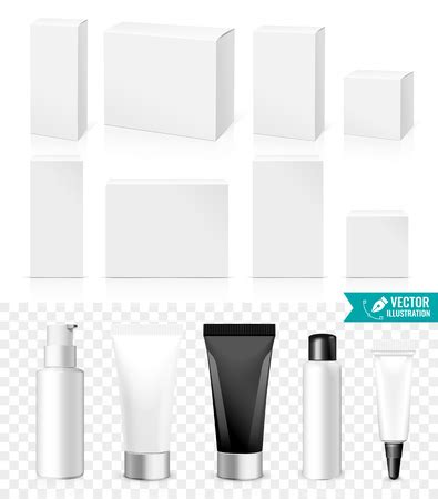 Vector Of Realistic Tubes And Boxes ID 50264536 Royalty Free Image