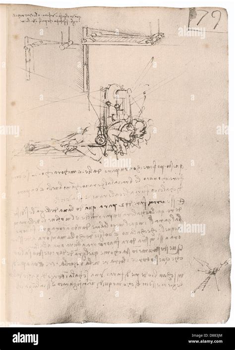 Leonardo Da Vinci Sketch Flying Machine Hi Res Stock Photography And