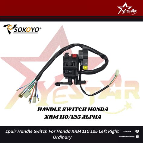 Pair Domino Handle Switch For Honda Xrm Left Right Ordinary