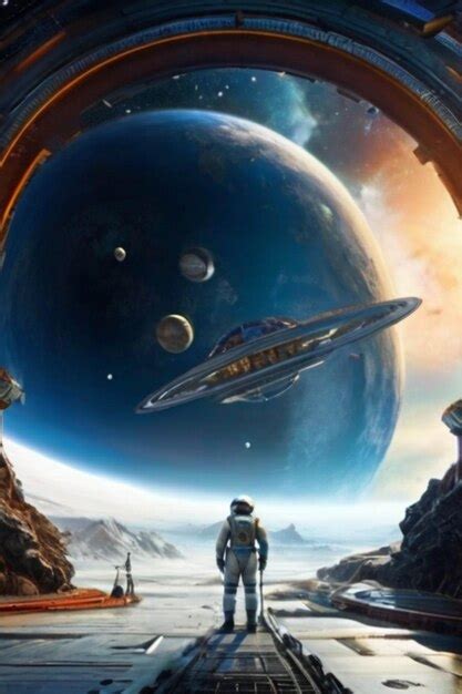 Premium Photo | Beyond the Horizon A Space Explorers Discovery