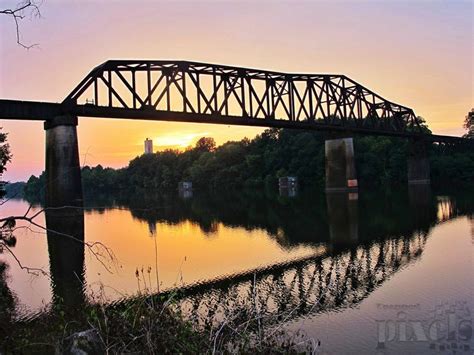 Structures Train Bridge In Tuscaloosa Alabama Nature Photography