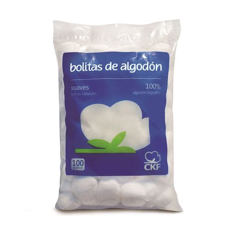 Bolitas de algodón hidrófilo CKF x 100 gr PERUFARMA SA