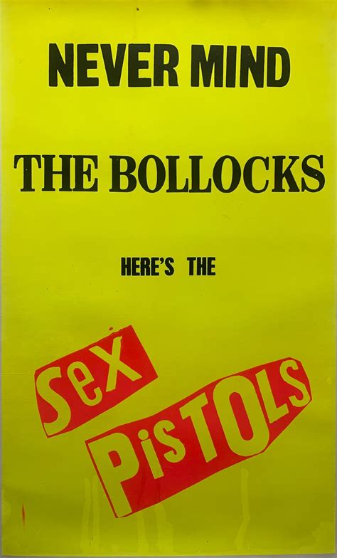 Original 1977 Sex Pistols Never Mind The Bollocks Large Subway