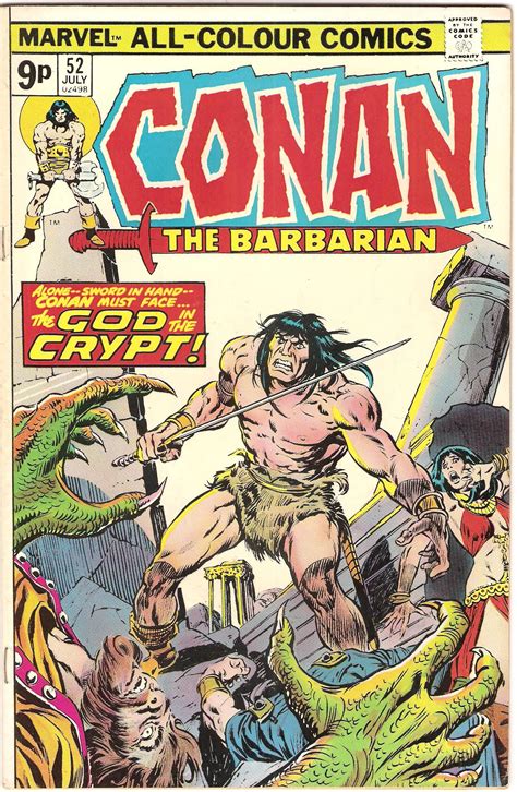 Conan The Barbarian Vol 1 No 52 U S Marvel Comic July 1975