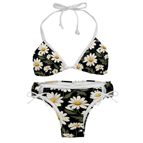 Daisy Detachable Sponge Adjustable Strap Bikini Set Two Pack Swimsuits For All Occasions