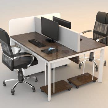 5542. Free 3D Office desk Model Download - 3Dzip.Org - 3D Model Free Download