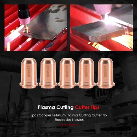 Pcs Pcs Copper Tellurium Plasma Cutting Electrodes Nozzles