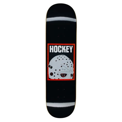 Hockey Half Mask Skateboard Deck 8 0 Black HO Q4 MASKDECK BLK 8