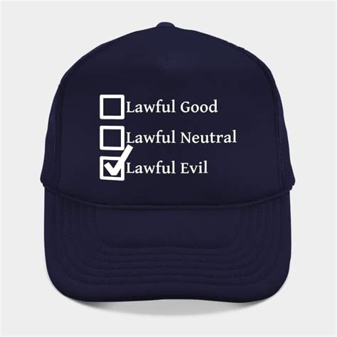 Lawful Evil Dnd 5e Pathfinder Rpg Alignment Role Playing Tabletop Rng Checklist Character