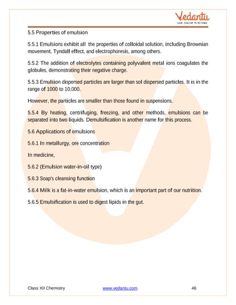 Cbse Class 12 Chemistry Chapter 5 Surface Chemistry Revision Notes Page 41 46