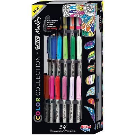 Bic Marking Colour Collection Pr Sentoir De Marqueurs Permanents