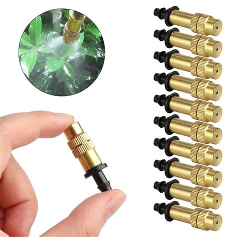 10pcs Adjustable Misting Nozzles Garden Patio Water Misting System