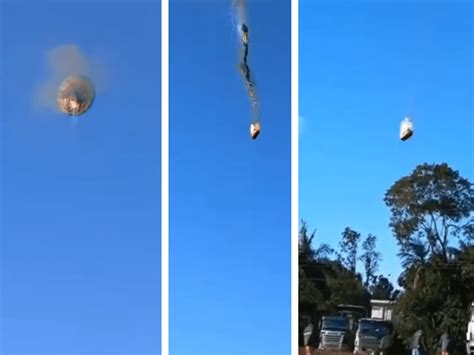 Balao Cai Em Santa Catarina - Balão pega fogo e cai em Santa Catarina; ao menos 4 pessoas morreram