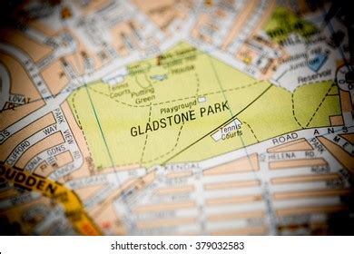 Gladstone Park London Uk Map Stock Photo Shutterstock