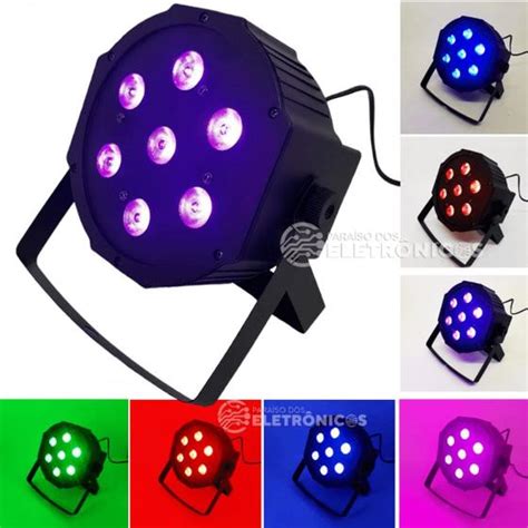 Canh O Jogo De Luz Leds Rgb W Strobo Festa Balada Alta Qualidade