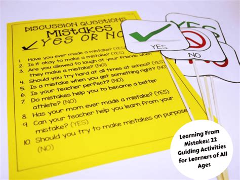 Learning From Mistakes Guiding Activities For Learners Of All Ages