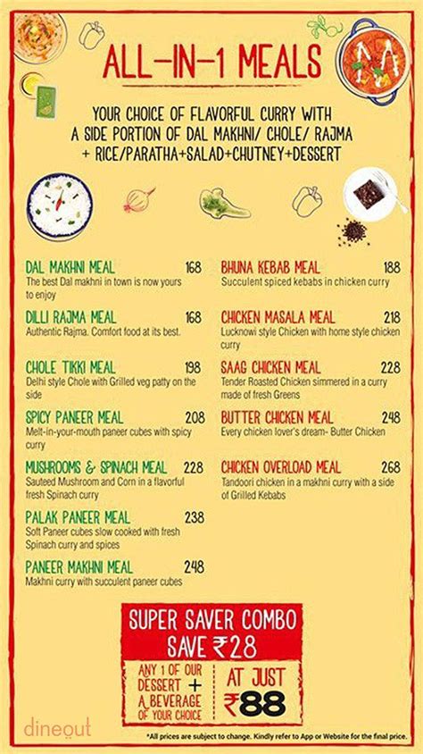 Menu Of Box8 Desi Meals Electronic City Bangalore Dineout Discovery