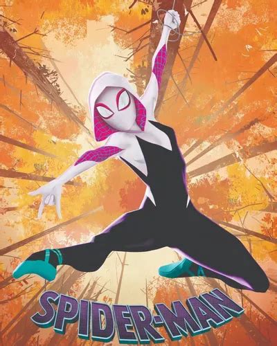 Painel Em Lona Banner Festa Spider Gwen X M