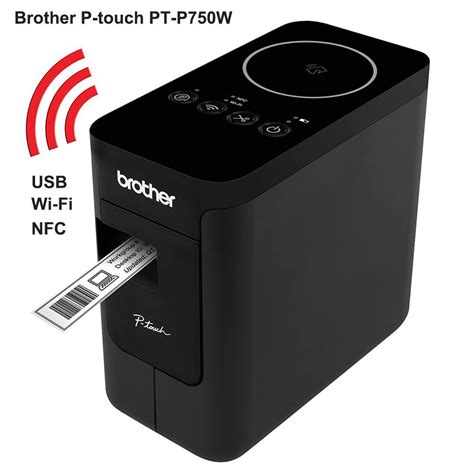 Brother Принтер для чеков термотрансферный PT-P750W P-touch Label Maker ...