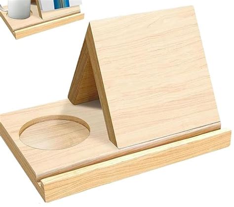 Snapklik Small Bookshelf Triangle Book Holder Wood Short Mini