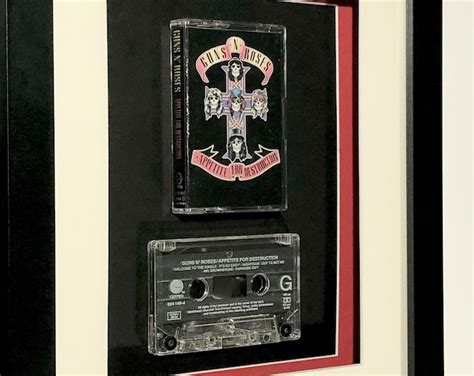 Guns N Roses Appetite For Destruction Framed Tape Cassette Etsy