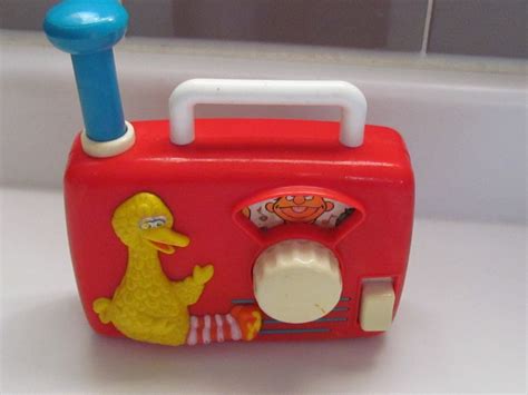 90s Vintage Muppets Sesame Street Big Bird Wind Up Music Musical Radio