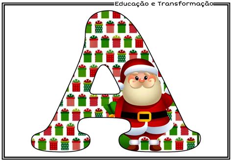 Coisas De Natal Com A Letra - Natal: letras personalizadas Letras personalizadas com a temática ...