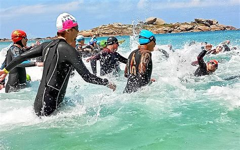 Tr Gastel Du Grand Spectacle Au E Triathlon De La C Te De Granit