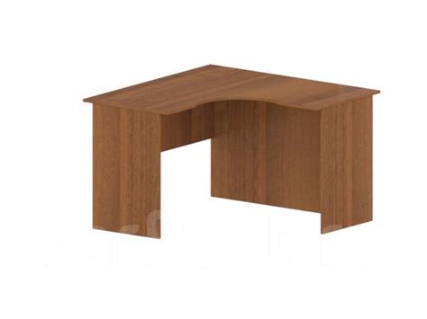 Стол офисный угловой правый цвет Орех (1400*1200), новый, в наличии ...