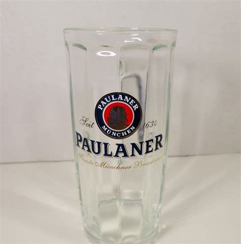 Paulaner Munchen 5 Liter Glass Tall Beer Mug Made By Sohm Germany Ebay