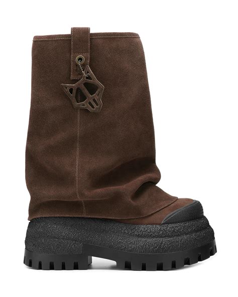 Naked Wolfe Disturb Chocolate Suede In Brown Lyst