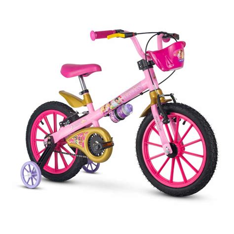 Bicicleta Infantil Rodinhas Aro Princesas Disney Nathor