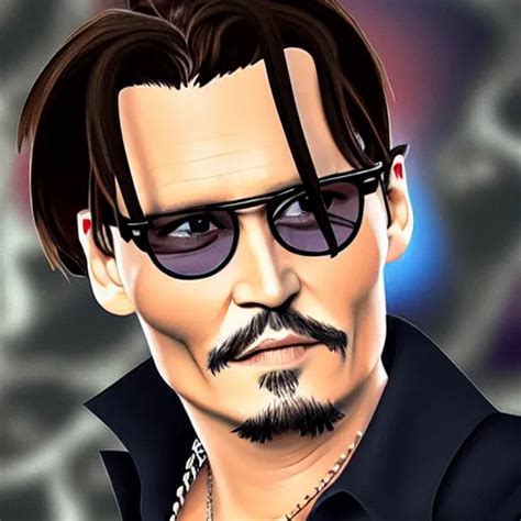 johnny depp as an animated character | Stable Diffusion