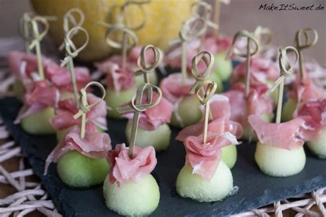 Honigmelone Schinken Fingerfood Rezept MakeItSweet De