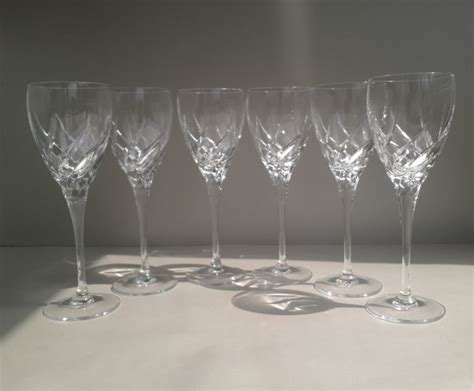 Wedgwood Crystal White Wine Glasses 6 Crystal Catawiki