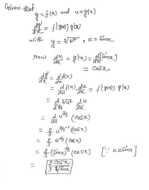 [solved] Q2 Dy Given Y F U And U G X Find Dx F G X G X 2 Vewu Course Hero