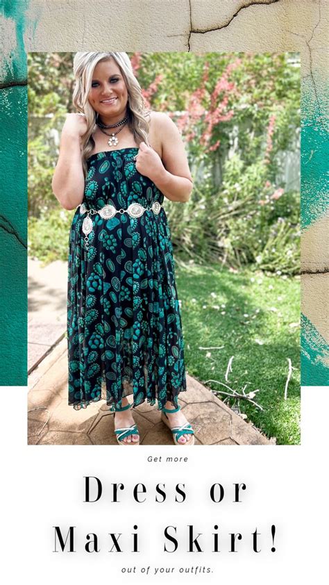 Dive Into The Wild West With This Concho Kreek Maxi Skirt Featuring