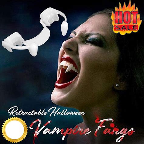 Buy Travelwant Retractable Halloween Vampire Fangs Teeth, Scary Creepy