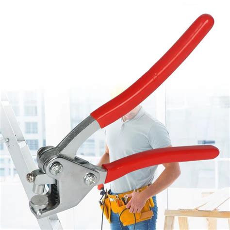 Lead Seal Sealing Pliers Red Plastic Coated Handle Calipers Straight