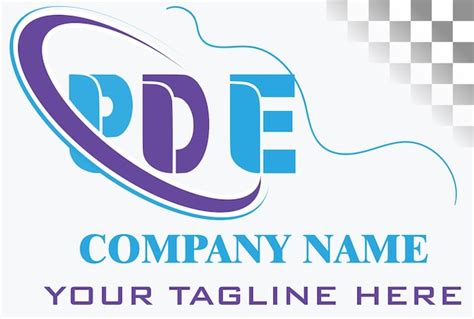 Premium Vector Pde Letter Logo Design